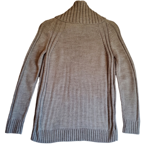 Calvin Klein Turtleneck Sweater Womens Small Gray Cableknit S - Picture 2 of 14